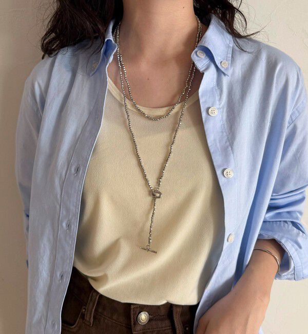 fredy emue「小粒ビーズマンテルロングネックレス」|ネックレス|