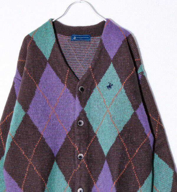 GLOSTER「【実績品番/UNISEX/別注柄あり】【BHPC】モヘヤタッチニットカーディガン」|カーディガン|