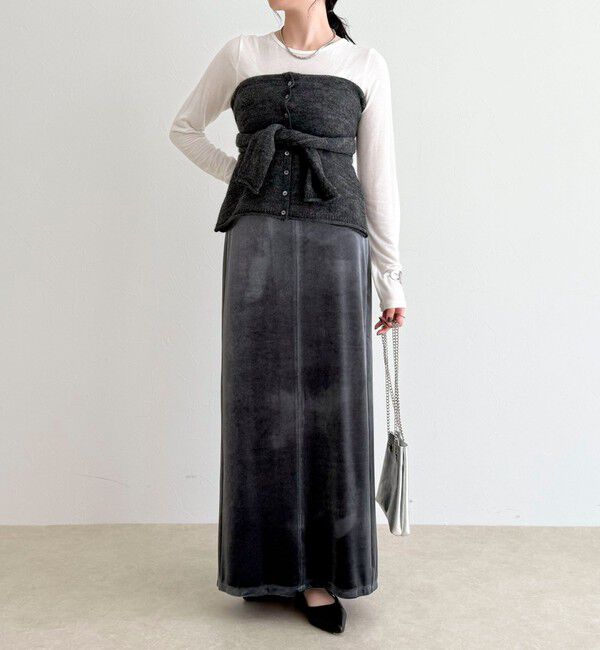fredy emue「ベロアタイトスカート」|スカート|
