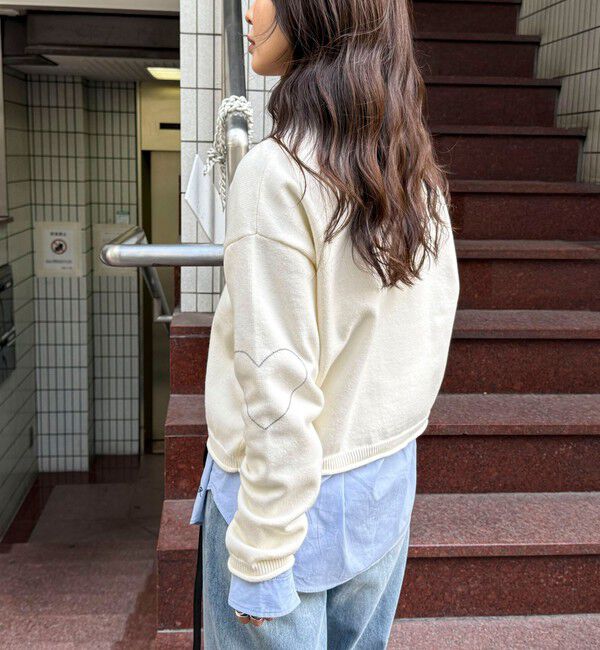 fredy emue「ハートステッチニットプルオーバー」|ニット・セーター|