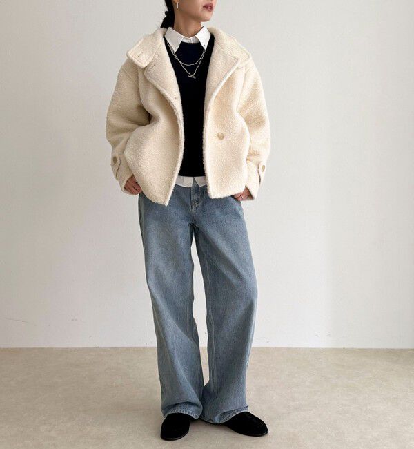 fredy emue「ループシャギースタンドカラーコート」|その他|