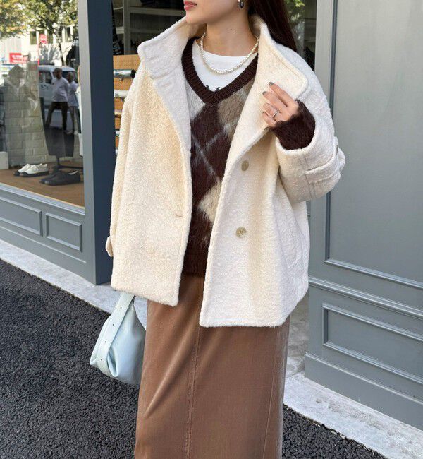 fredy emue「ループシャギースタンドカラーコート」|その他|