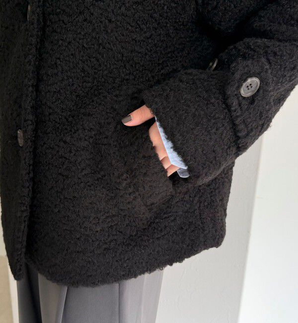 fredy emue「ループシャギースタンドカラーコート」|その他|