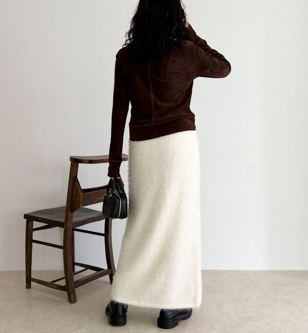 fredy emue「シャギーニットスカート」|タイト|