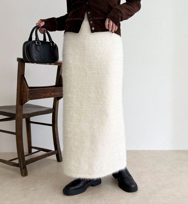 fredy emue「シャギーニットスカート」|タイト|