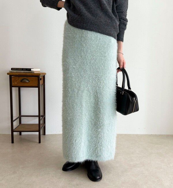 fredy emue「シャギーニットスカート」|タイト|