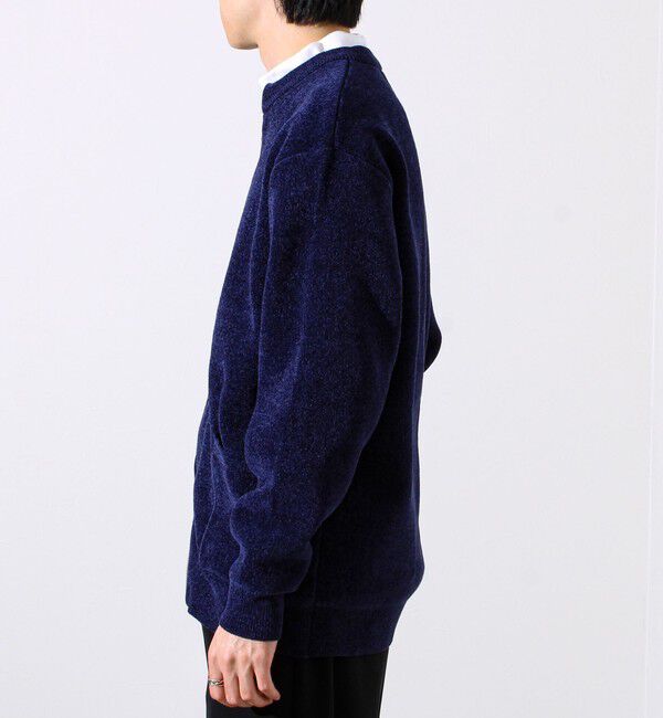GLOSTER「【チクチクしないニットシリーズ】モールダブルフェイス クルージップカーデ」|カーディガン|