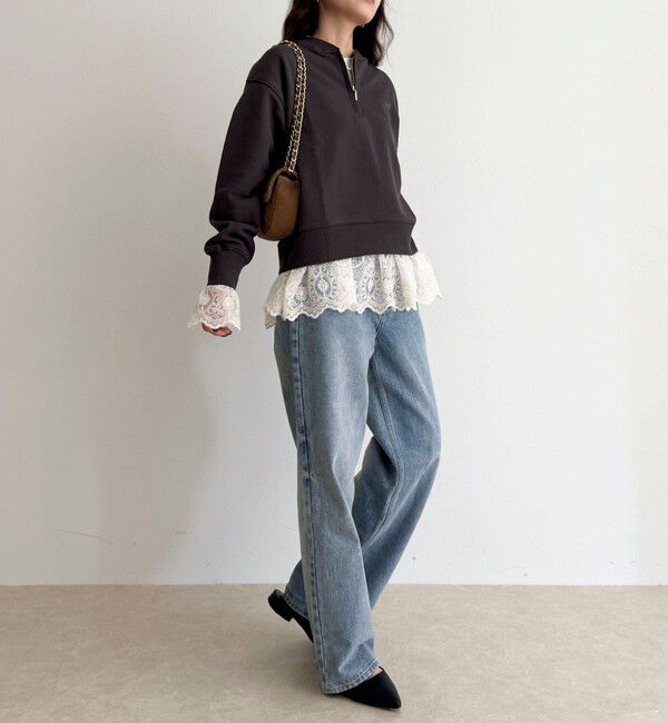 fredy emue「ハーフジップ裏毛スウェット」|スウェット・ジャージ|