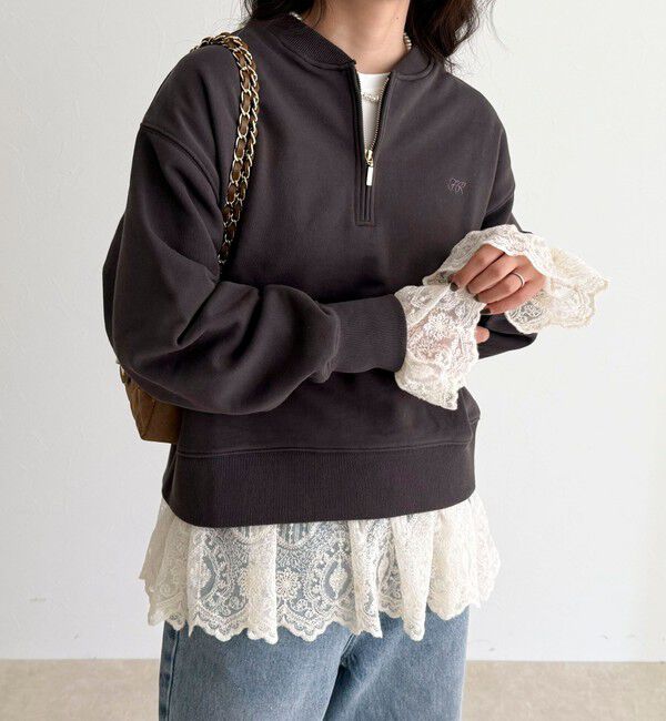 fredy emue「ハーフジップ裏毛スウェット」|スウェット・ジャージ|