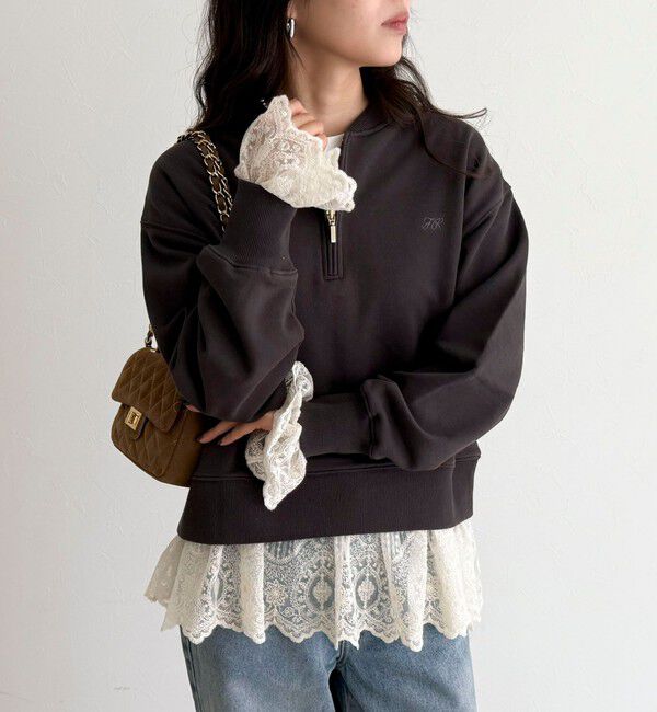 fredy emue「ハーフジップ裏毛スウェット」|スウェット・ジャージ|