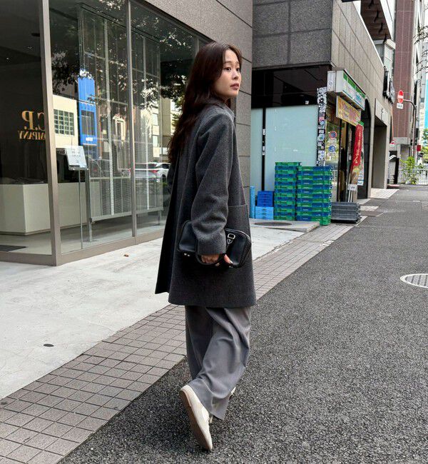 fredy emue「Super100ステンカラーミドルコート」|ダッフルコート|