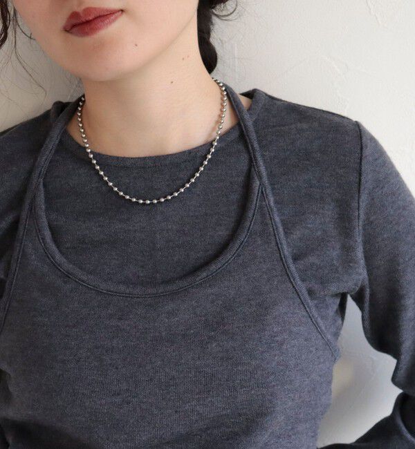 fredy emue「ステンレスボールチェーンフックネックレス」|ネックレス|