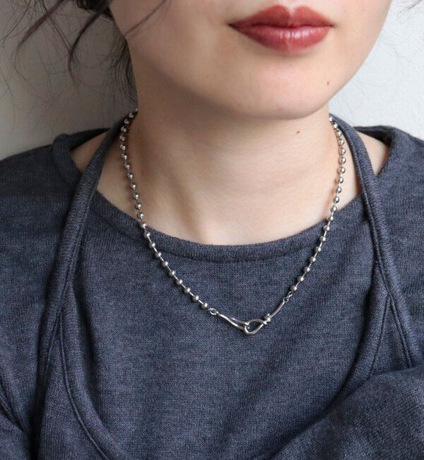 fredy emue「ステンレスボールチェーンフックネックレス」|ネックレス|