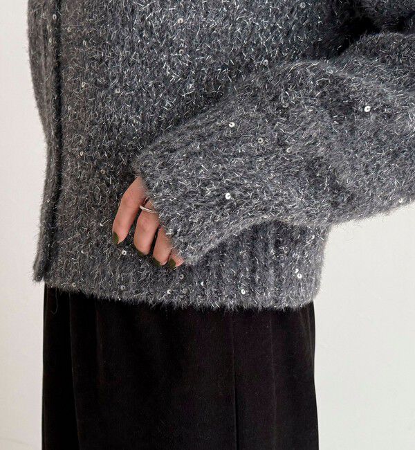 fredy emue「スパンコールニットカーディガン」|カーディガン|