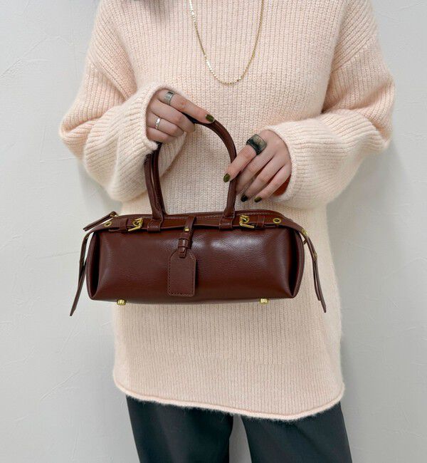 fredy emue「ダブルベルトスリムボストンバッグ」|ショルダー・メッセンジャー|