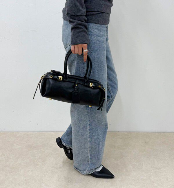 fredy emue「ダブルベルトスリムボストンバッグ」|ショルダー・メッセンジャー|