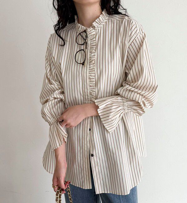 fredy emue「フリルデザインシャツ」|シャツ・ブラウス|