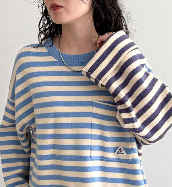 fredy emue「【GEVACO/ゲバコ】ボーダーニットプルオーバー」|ニット・セーター|