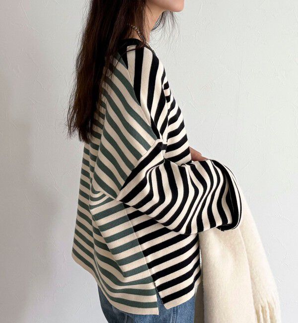 fredy emue「【GEVACO/ゲバコ】ボーダーニットプルオーバー」|ニット・セーター|