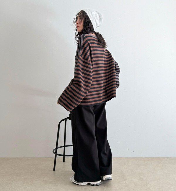 fredy emue「【GEVACO/ゲバコ】ボーダーニットプルオーバー」|ニット・セーター|