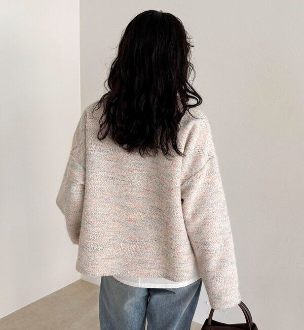 fredy emue「ツィードニットソーコクーンプルオーバー」|Tシャツ・カットソー|