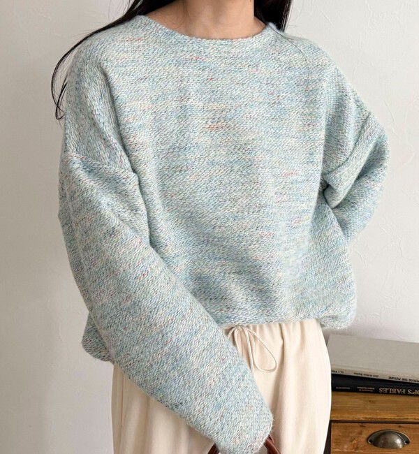 fredy emue「ツィードニットソーコクーンプルオーバー」|Tシャツ・カットソー|