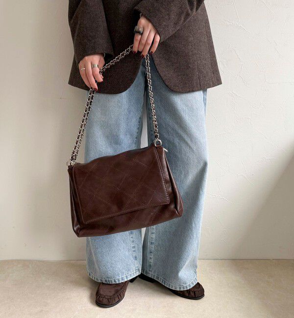 fredy emue「キルト柄チェーンバッグ」|ショルダー・メッセンジャー|