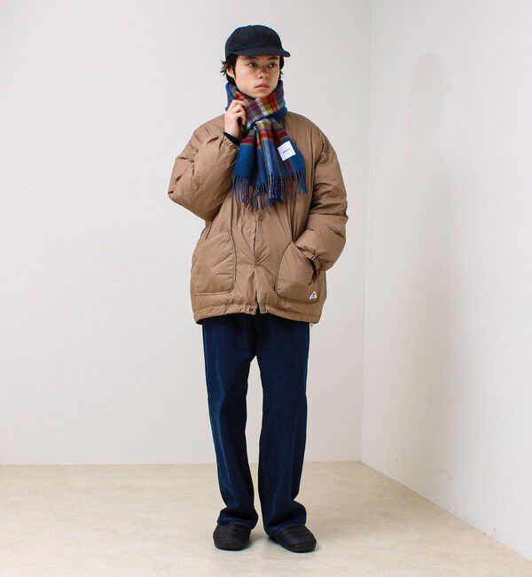 GLOSTER「【カシミヤブレンド】ウールリバーシブルチェックマフラー」|マフラー|