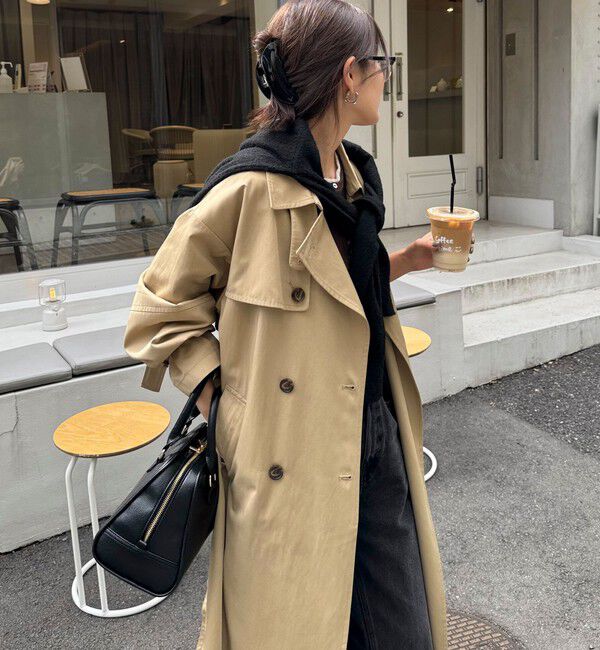 fredy emue「【発売のたびに即完売する大人気アイテム】袖ボリュームトレンチコート」|トレンチコート|