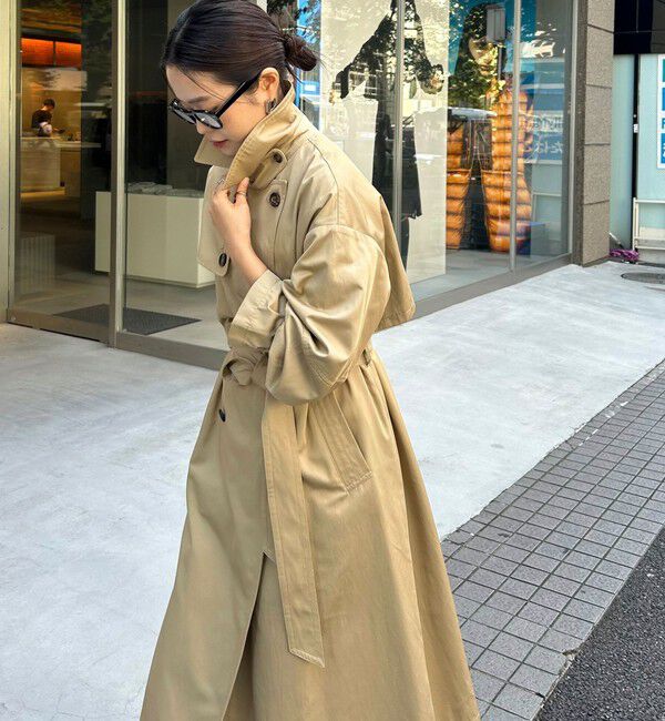 fredy emue「【発売のたびに即完売する大人気アイテム】袖ボリュームトレンチコート」|トレンチコート|
