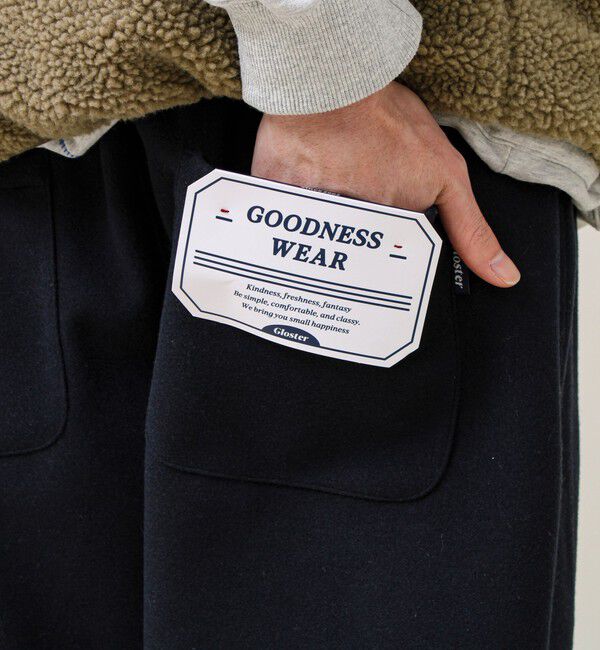 GLOSTER「【GOODNESS WEAR】リラックスメルトンパンツ」|チノ|
