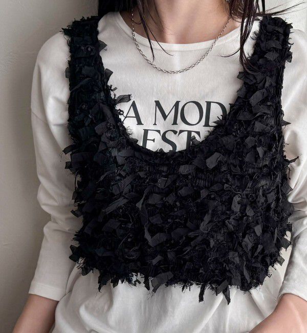 fredy emue「リボンテープビスチェ」|ベスト・ジレ|