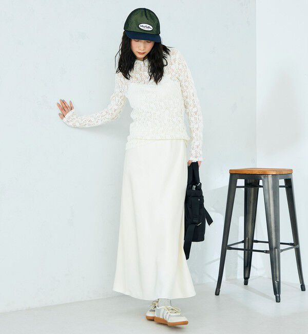 fredy emue「ヘビーサテンバイアススカート」|スカート|