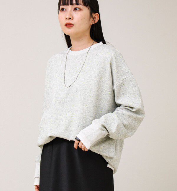 GLOSTER「星穴ネップボンディング クルーネックスウェット」|スウェット・ジャージ|