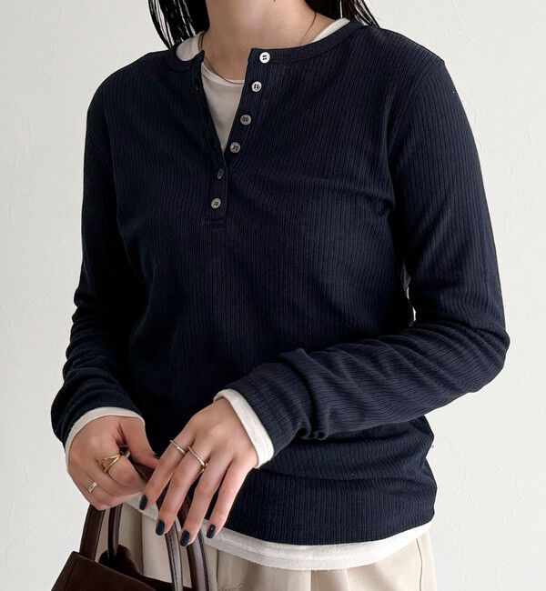 fredy emue「シアーテレコヘンリーネックプルオーバー」|Tシャツ・カットソー|