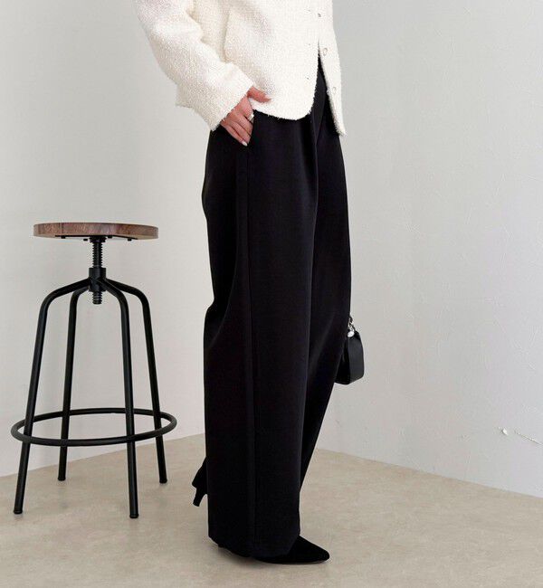 fredy emue「【セットアップ対応】パウダリーツイルイージーセミワイドパンツ」|チノ|