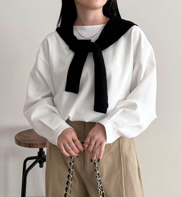 fredy emue「【セットアップ対応】パウダリーツイルコクーンブラウス」|シャツ・ブラウス|