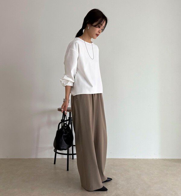 fredy emue「TRイージーセミワイドパンツ」|チノ|