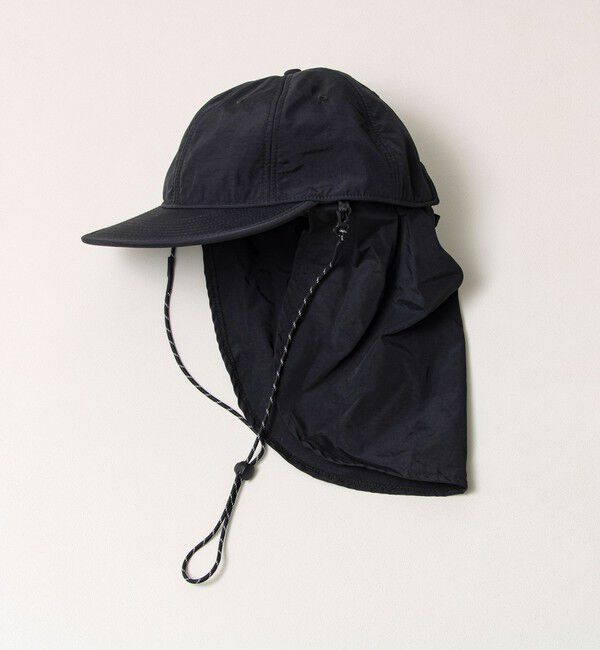 GLOSTER「【シェイド着脱で2WAY】NYLON SHADE CAP」|キャップ・キャスケット|ブラック
