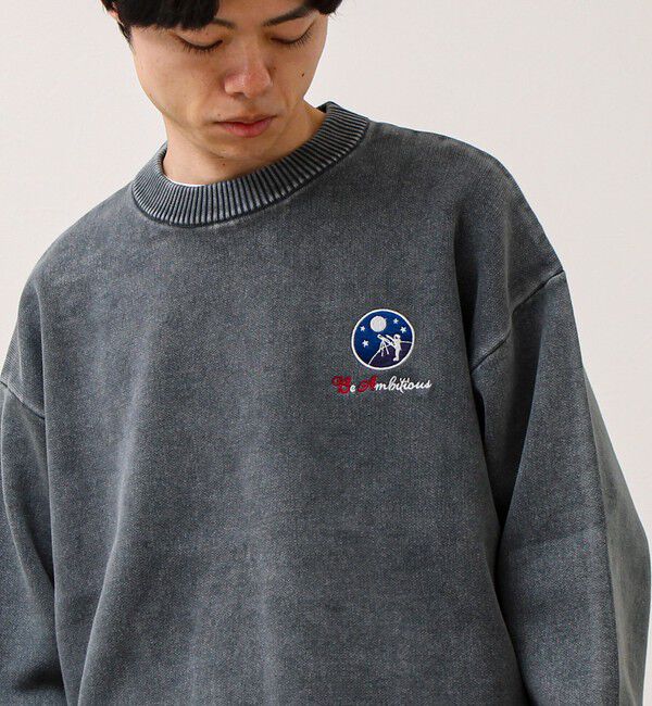 GLOSTER「【BOYエンブレム刺繍】Wフェイス フェードプルオーバーニット」|ニット・セーター|