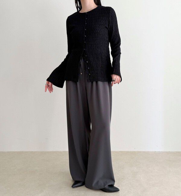 fredy emue「シャーリングカットブラウス」|Tシャツ・カットソー|