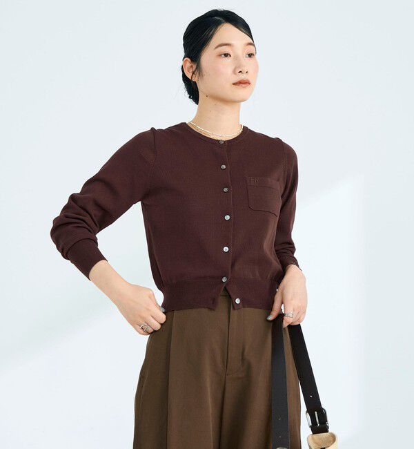 fredy emue「FR刺繍コットン混BASICカーディガン」|カーディガン|