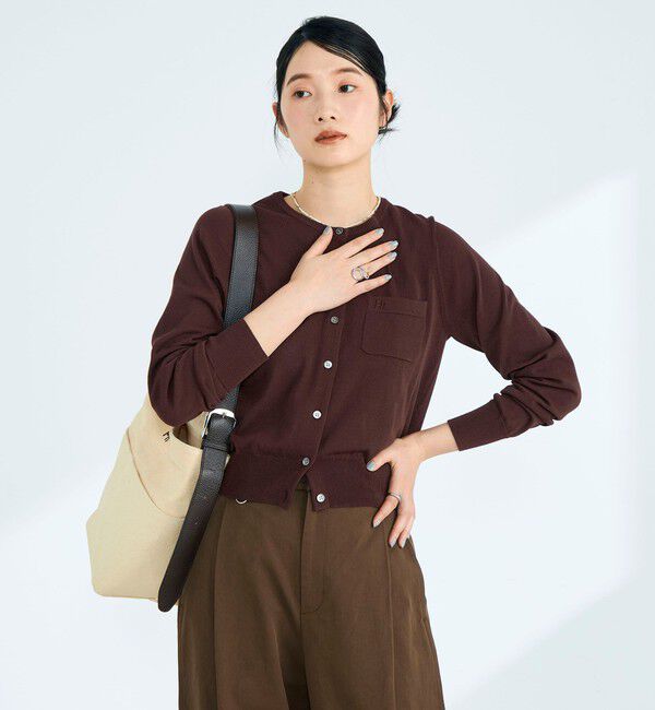 fredy emue「FR刺繍コットン混BASICカーディガン」|カーディガン|