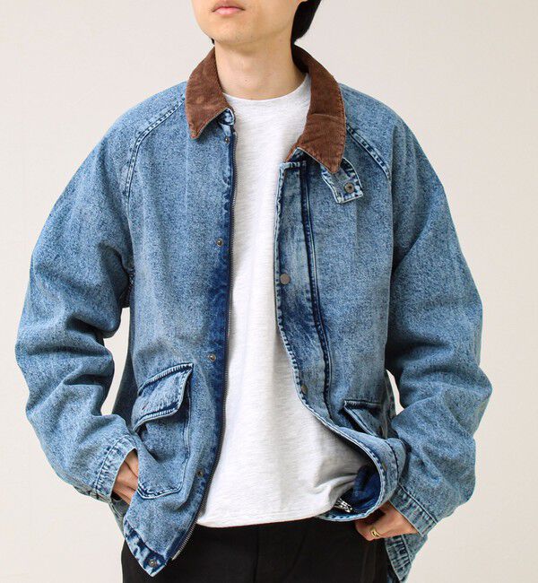 GLOSTER「【ダック地/デニム】衿コール カバーオール」|その他|