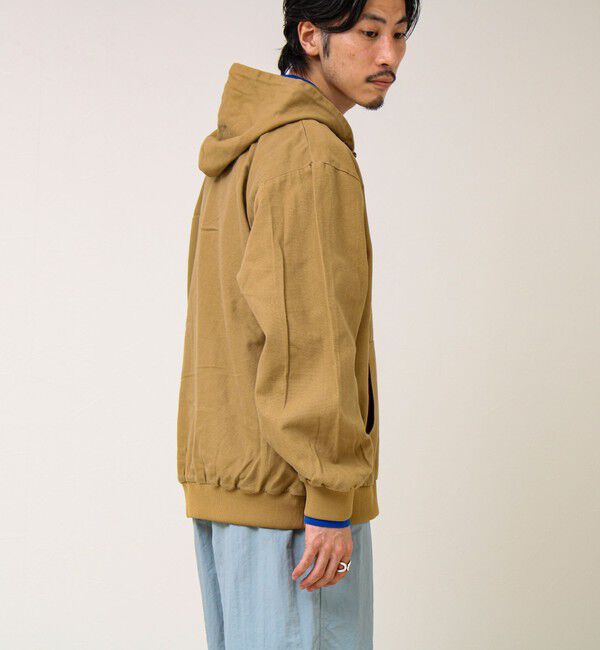 GLOSTER「【タフに着回す】キャンバス/デニム ジップパーカー」|ブルゾン・スタジャン|