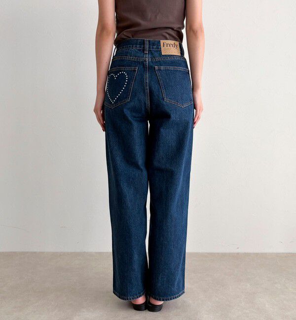 fredy emue「《セットアップ対応》ワイドテーパードデニムパンツ」|デニム|