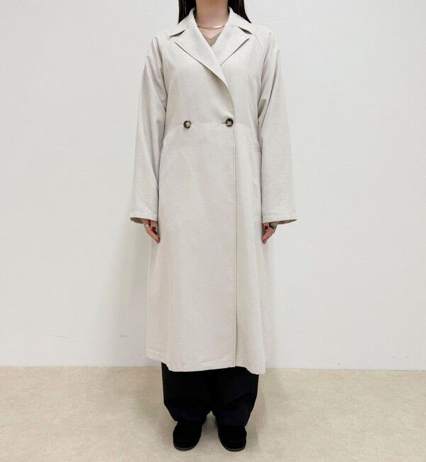 fredy emue「スウェードライクピーチコート」|トレンチコート|