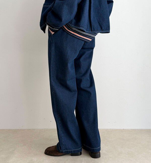 fredy emue「【GEVACO/ゲバコ】デニムイージーパンツ」|デニム|ネイビー