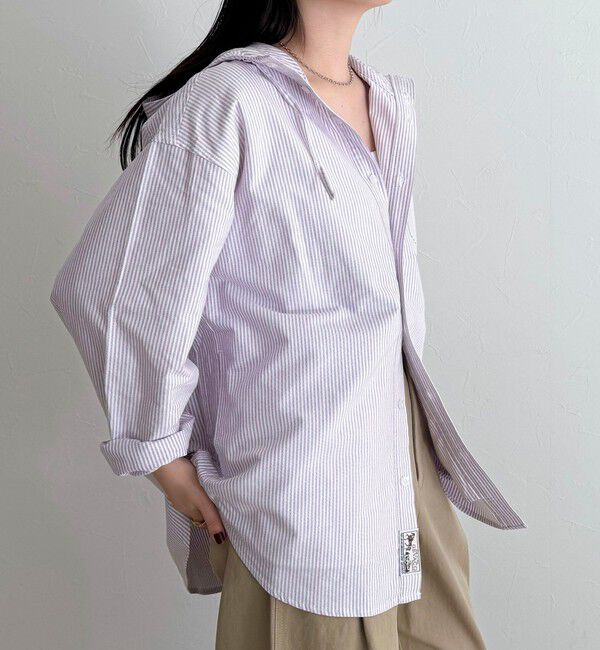 fredy emue「【GEVACO/ゲバコ】フーディシャツ」|シャツ・ブラウス|パープル系その他