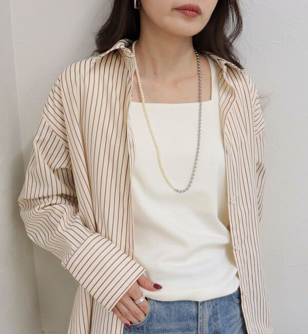 fredy emue「パールメタルフリーフックネックレス」|ネックレス|